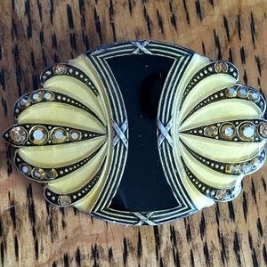 Catherine Popesco Art Deco style brooch pin